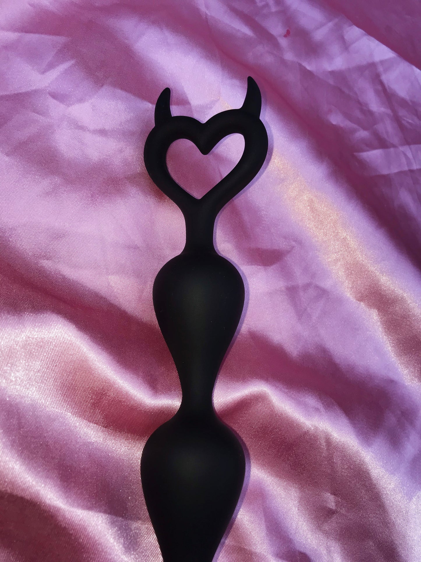 Devil tail long silicone butt plug for gays