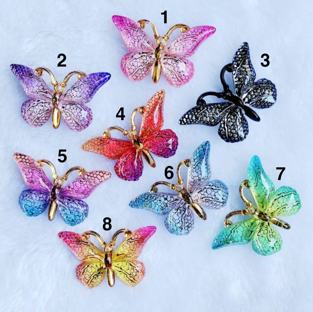 Cute custom butterfly resin grinder for stoner girls