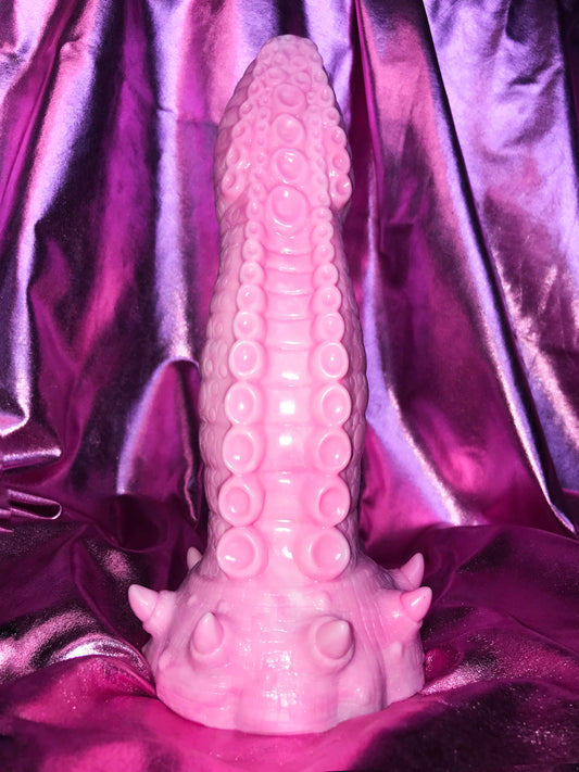 Pink kawaii silicone dragon dildo with suction cup 