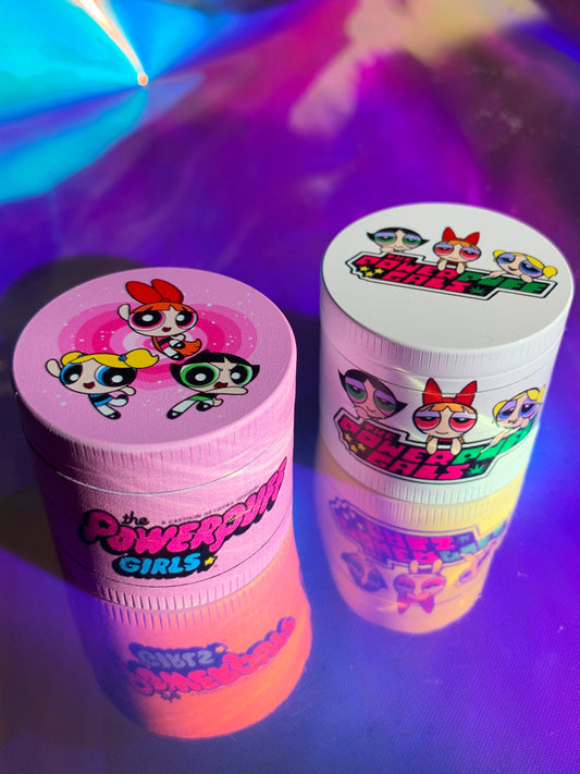 Cute Powerpuff girls pink mini grinder for stoner girls