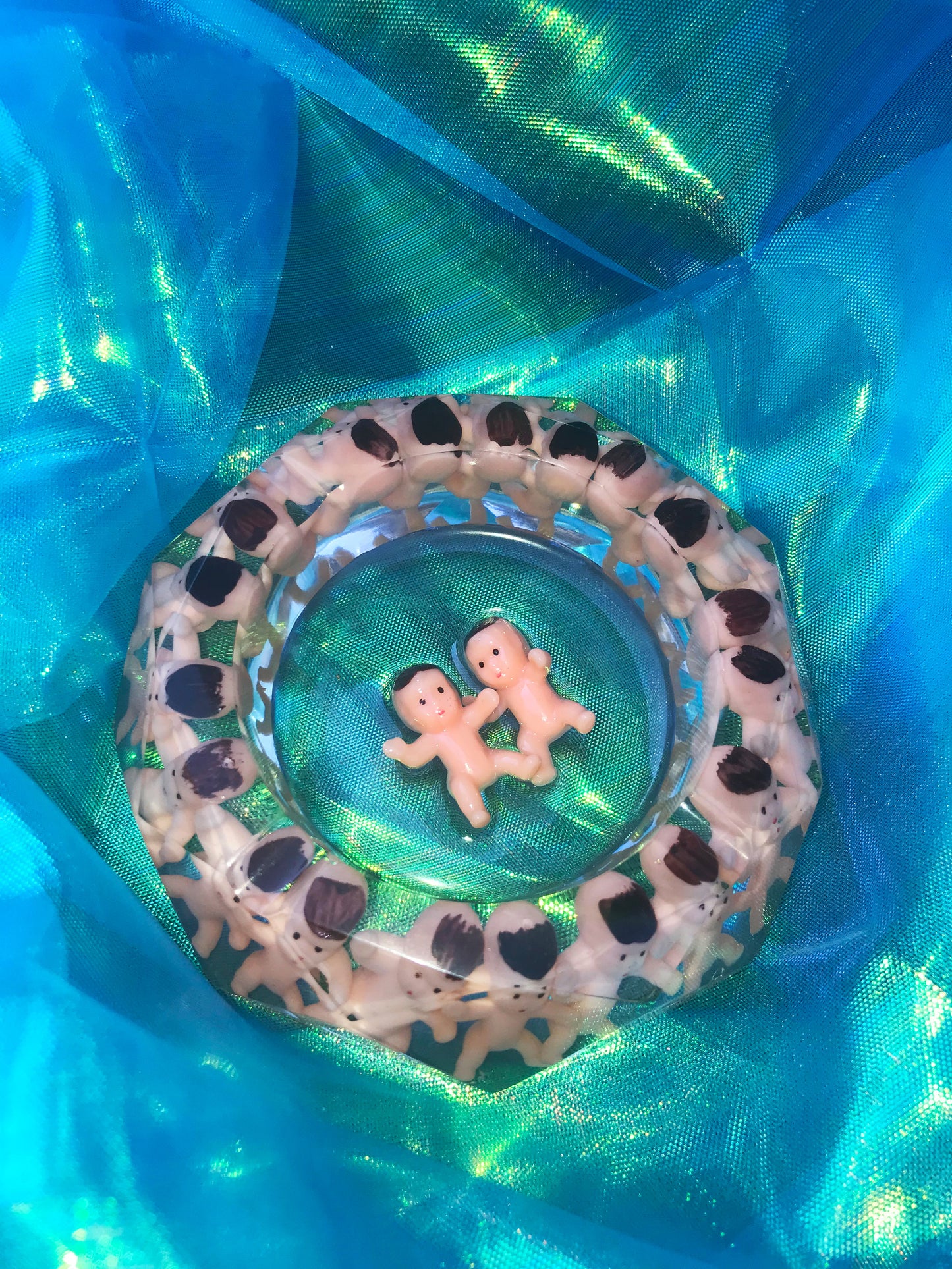 Cute and kitsch resin baby ashtray for stoner girls
