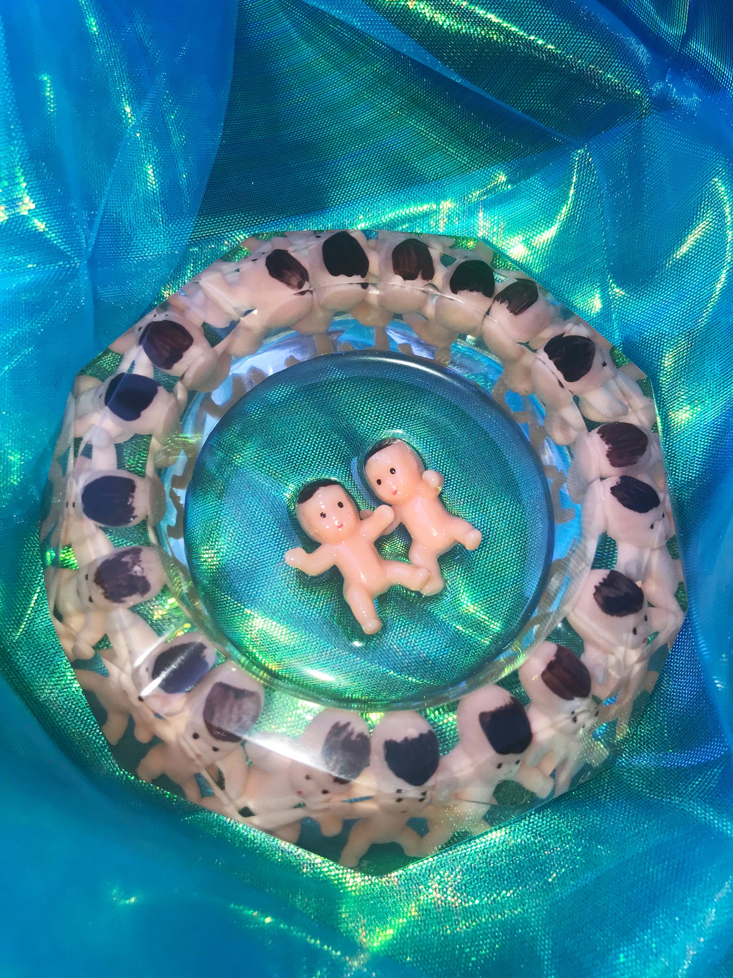 Cute and kitsch resin baby ashtray for stoner girls