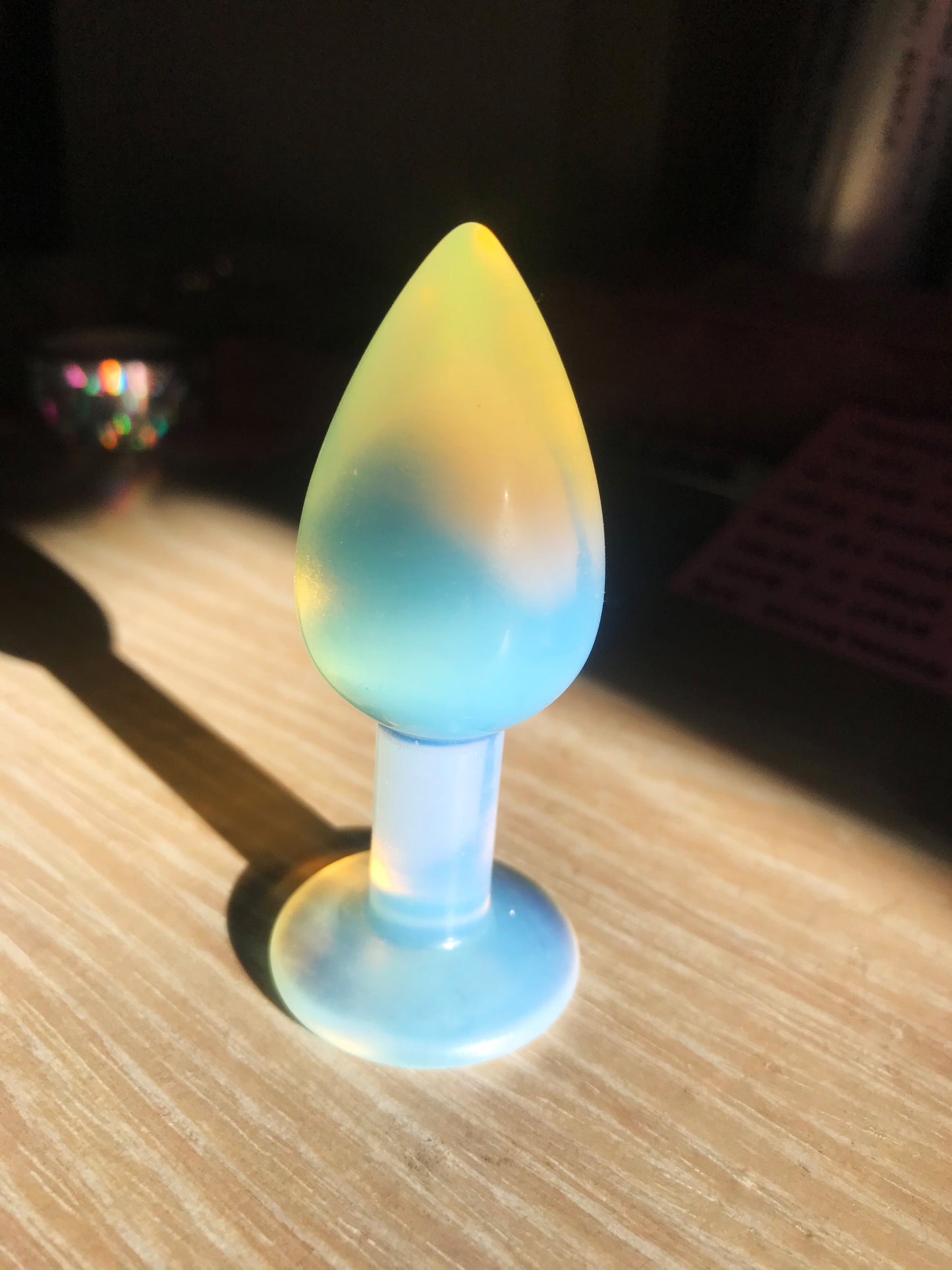 Small opalite butt plug