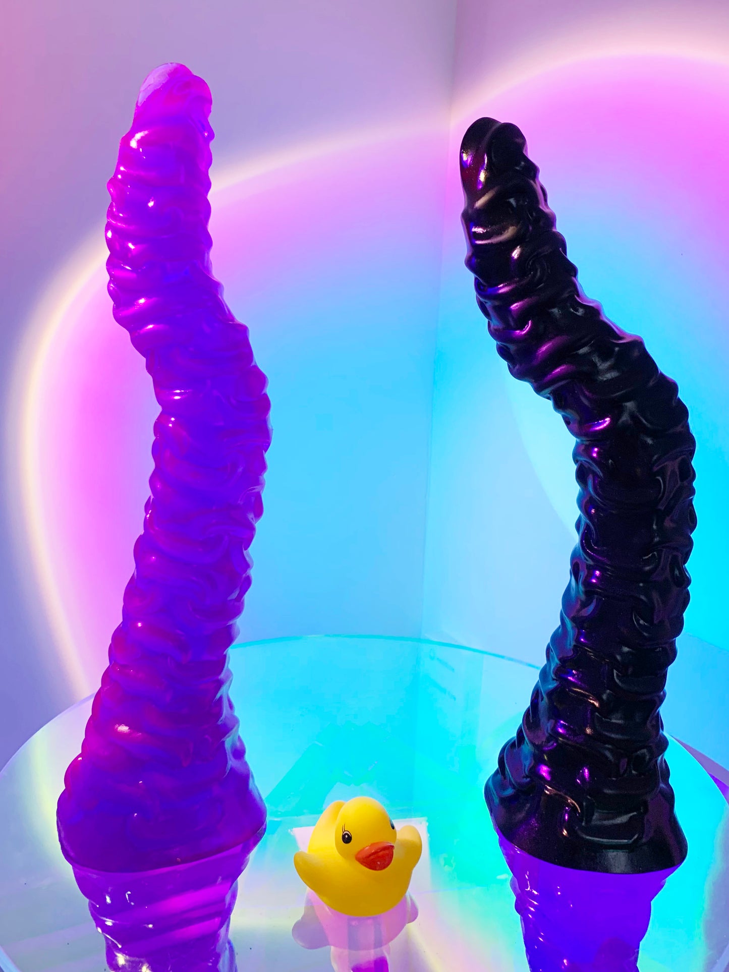 Black big hentai fantasy dildo with strong suction cup