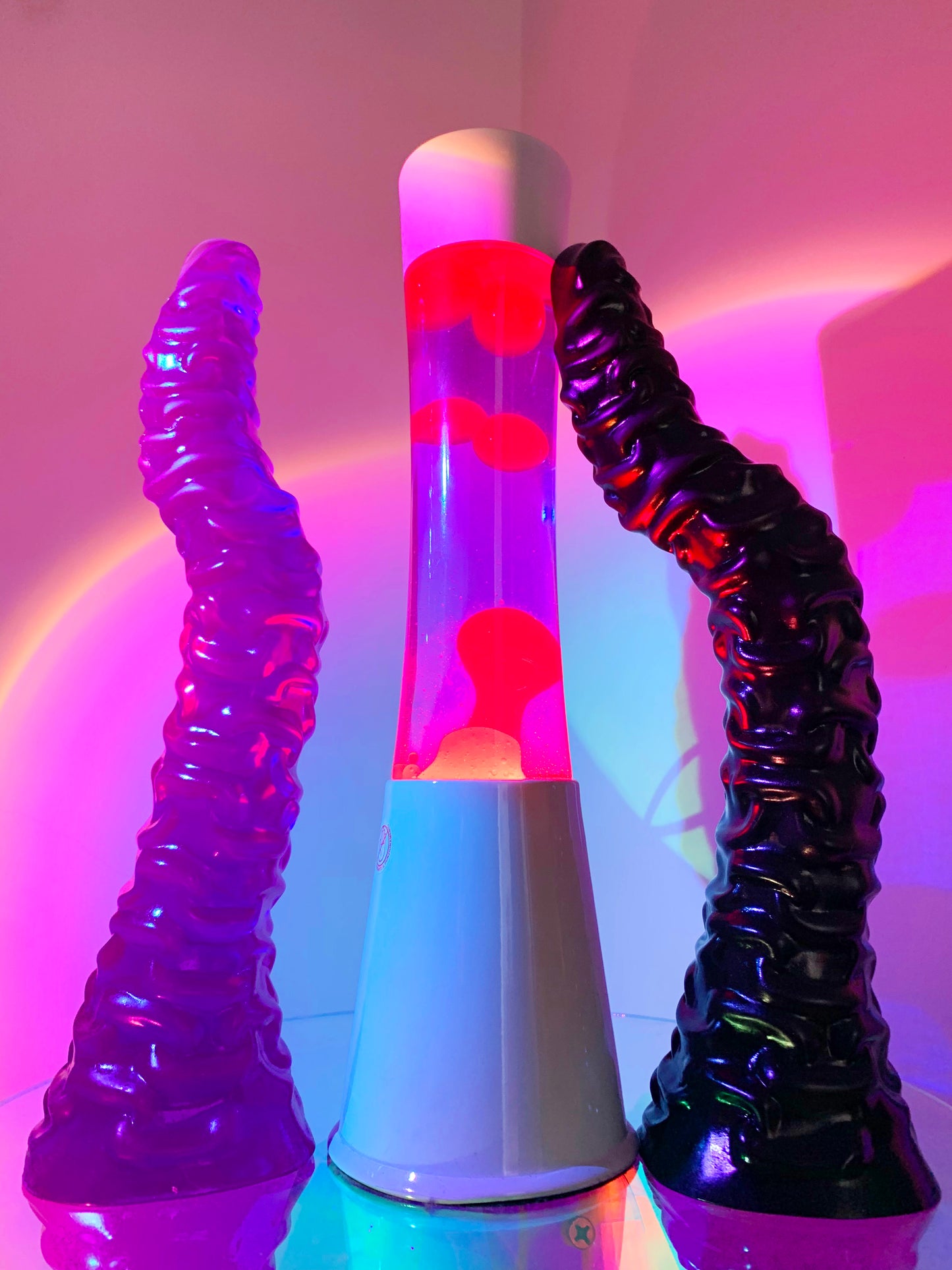 Black big hentai fantasy dildo with strong suction cup