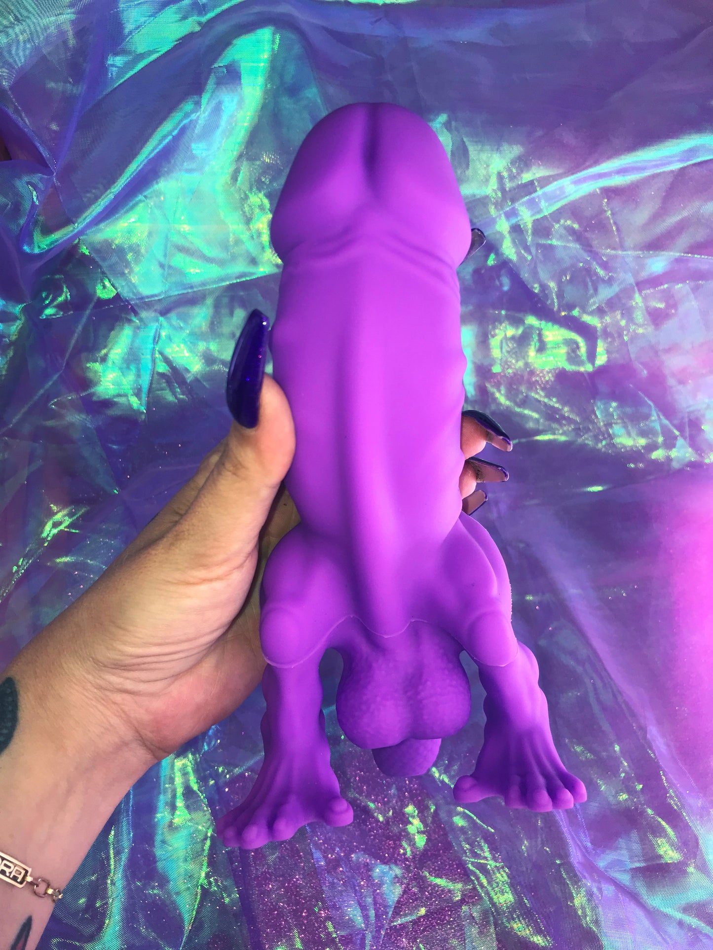 Big purple dinosaur dildo