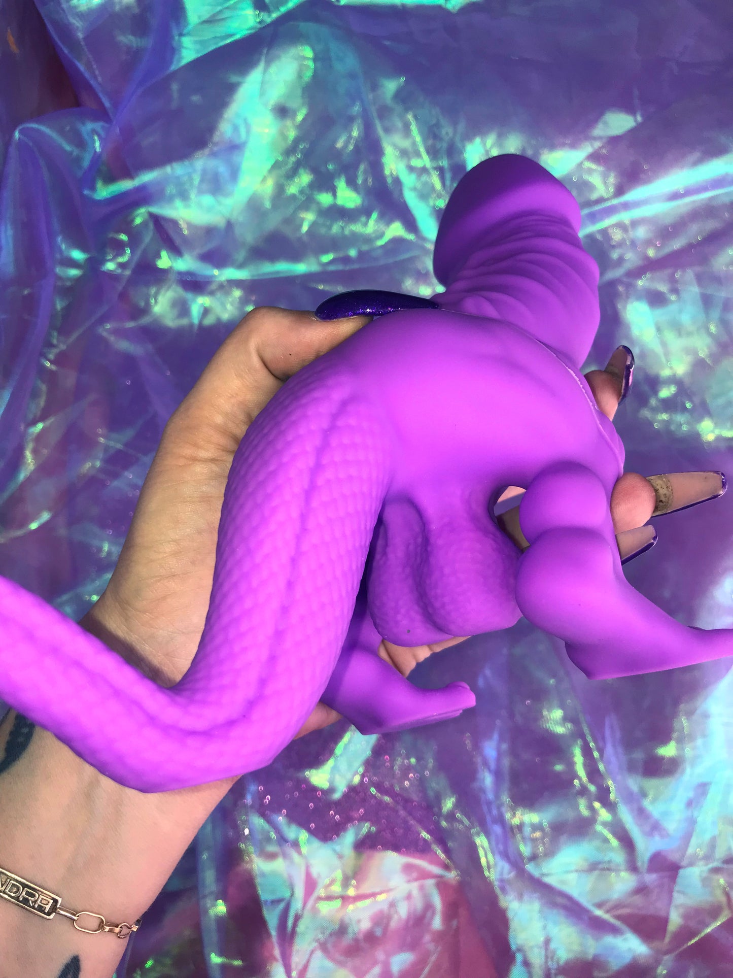 Big purple dinosaur dildo