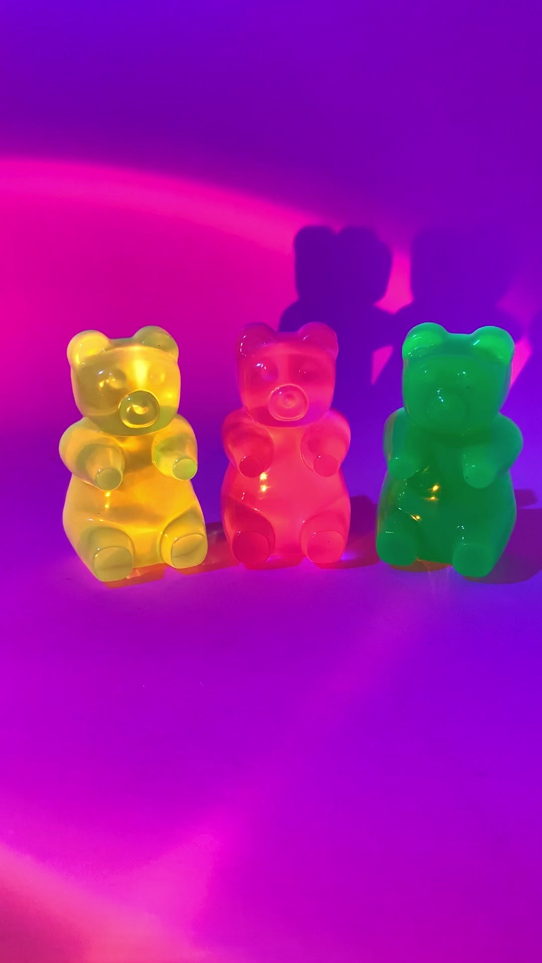 Kawaii gummy bears fridge magnets