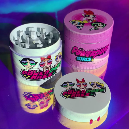 Cute Powerpuff girls pink mini grinder for stoner girls