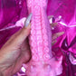 Pink kawaii silicone dragon dildo with suction cup 