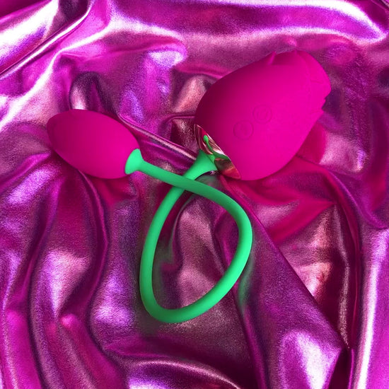 Rose clitoris sucker with vibrating bullet