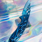 Cute blue rainbow folding pocket knife 