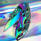 Cute blue rainbow folding pocket knife 