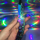 Cute blue rainbow folding pocket knife 