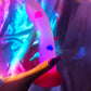 Small heart confetti dildo with suction cup 