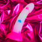 Small heart confetti dildo with suction cup 