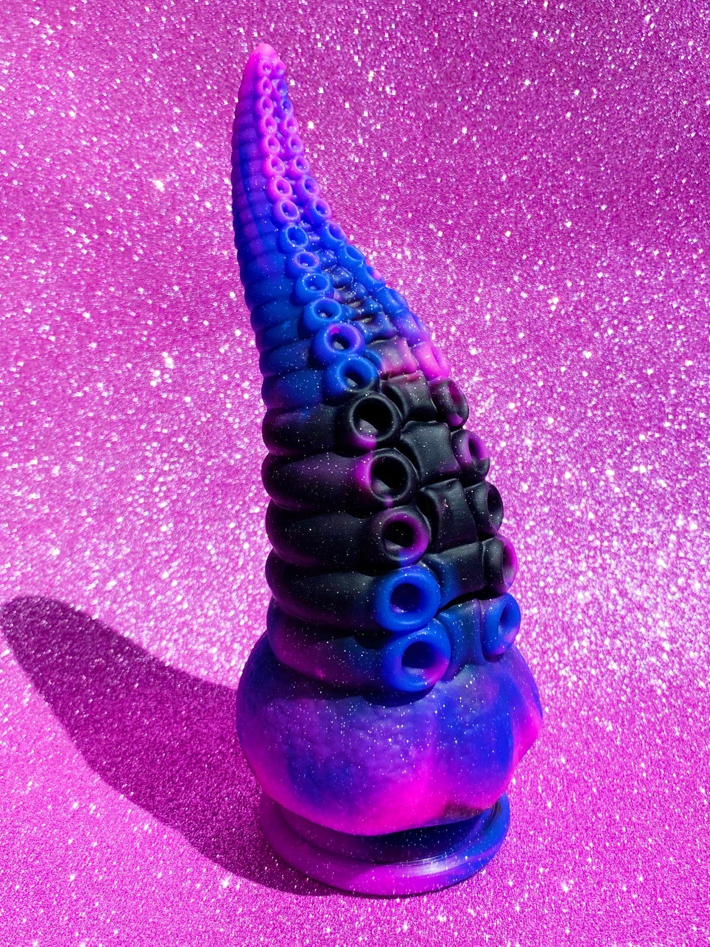 Cute hentai galaxy tentacle dildo with suction cup