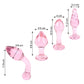 Cute pink glass butt plugs