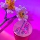 Cute stripper pink grinder with 4 layers for stoner girls 