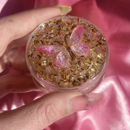 Cute custom butterfly resin grinder for stoner girls 