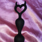 Devil tail long silicone butt plug for gays