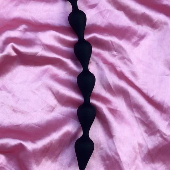Devil tail long silicone butt plug for gays