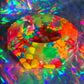 Pretty fish tank rainbow resin ashtray for stoner girls