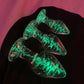 💡 Glow In The Dark Glass Butt Plugs 💡 S/M/L