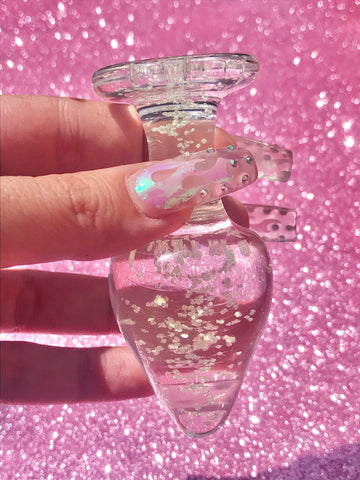 Glow In The Dark Glass Butt Plugs S/M/L | Beauglyful BEAUGLYFUL Glow In The Dark Glass Butt Plugs S/M/L | Beauglyful BEAUGLYFUL