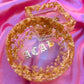 Gold ACAB resin ashtray for stoner girls