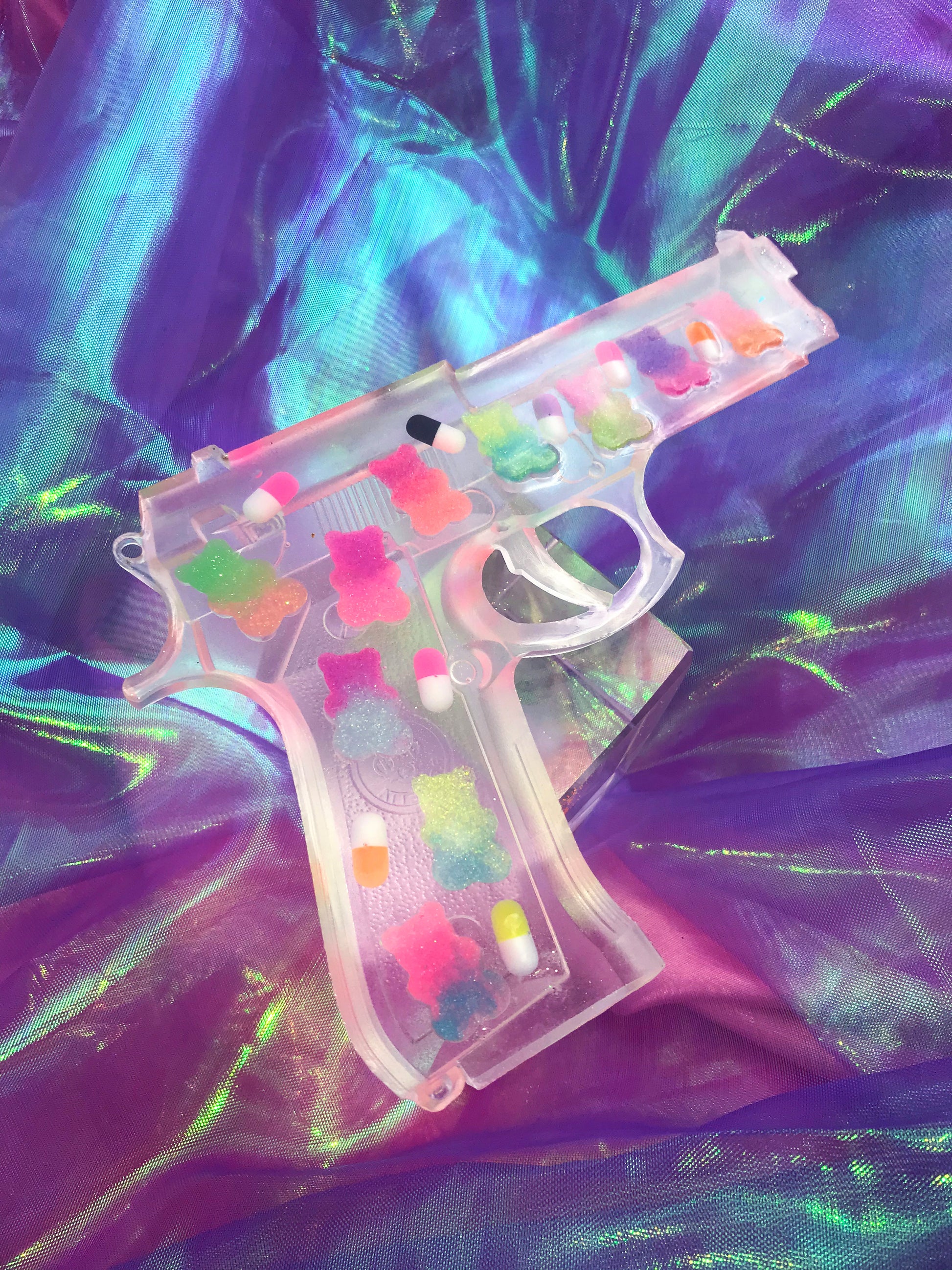 Kawaii gummy bears resin gun