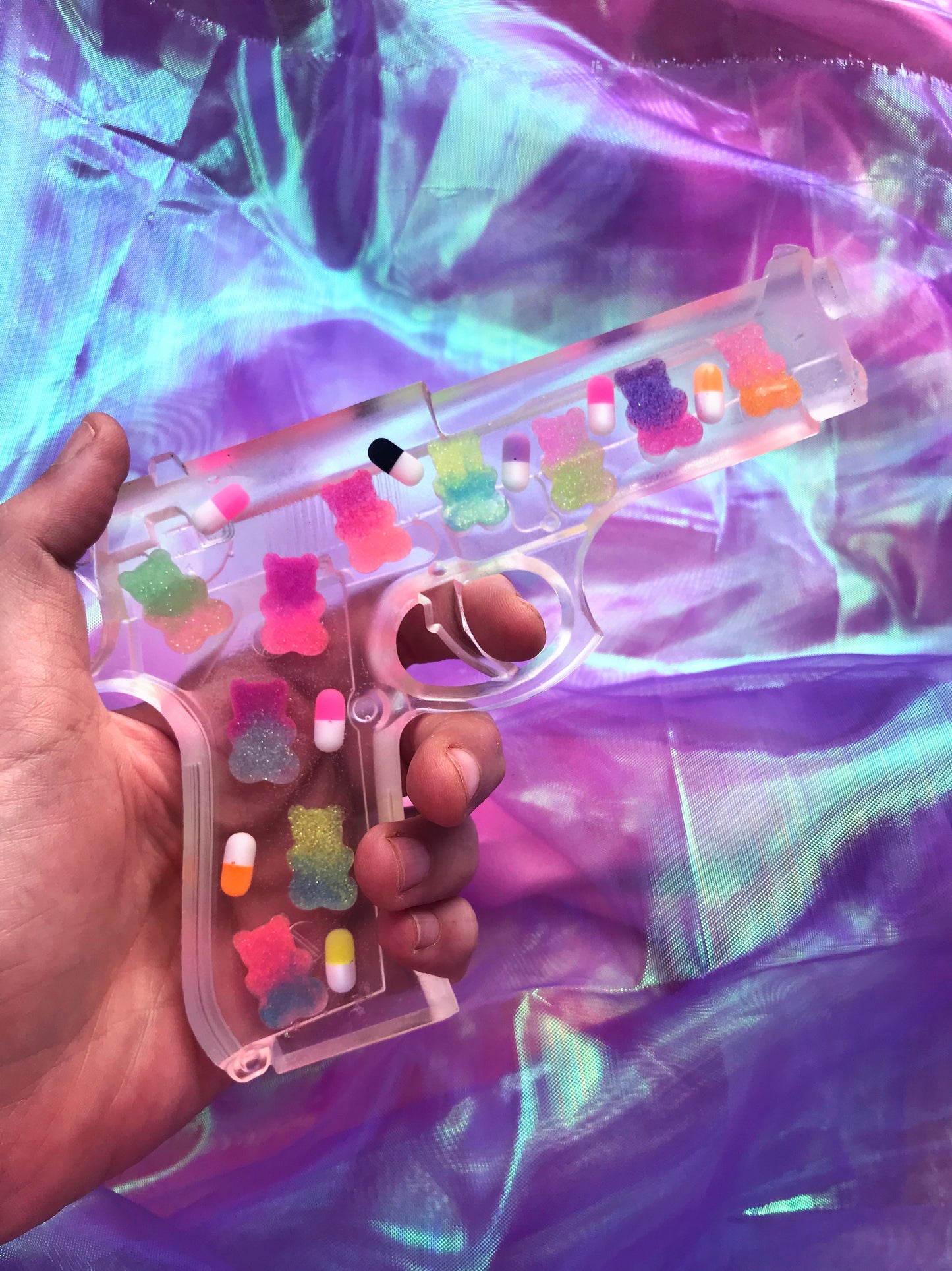 Kawaii gummy bears resin gun