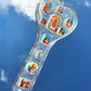 Heart shaped Jesus Christ spanking paddle with holographic flakes