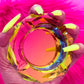 Holographic rainbow glass ashtray for stoner girls 