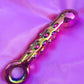 Holographic rainbow glass dildo