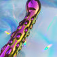 Holographic rainbow glass dildo