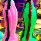 Pink ice cream fantasy dildo with suction cup