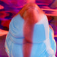 Blue ice cream fantasy dildo with suction cup