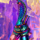 Rainbow cobra shaped glass bong for stoner girls