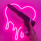 Kinky black gun telescopic vibrator