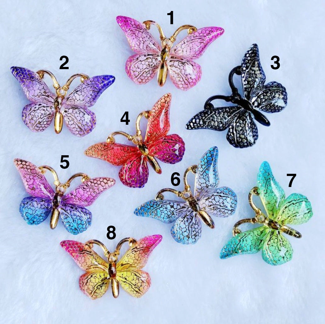 Cute custom butterfly resin grinder for stoner girls 