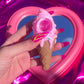 Pink ice cream cone silicone pipe for stoner girls