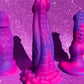 Pink & purple fantasy monster dildos with suction cup