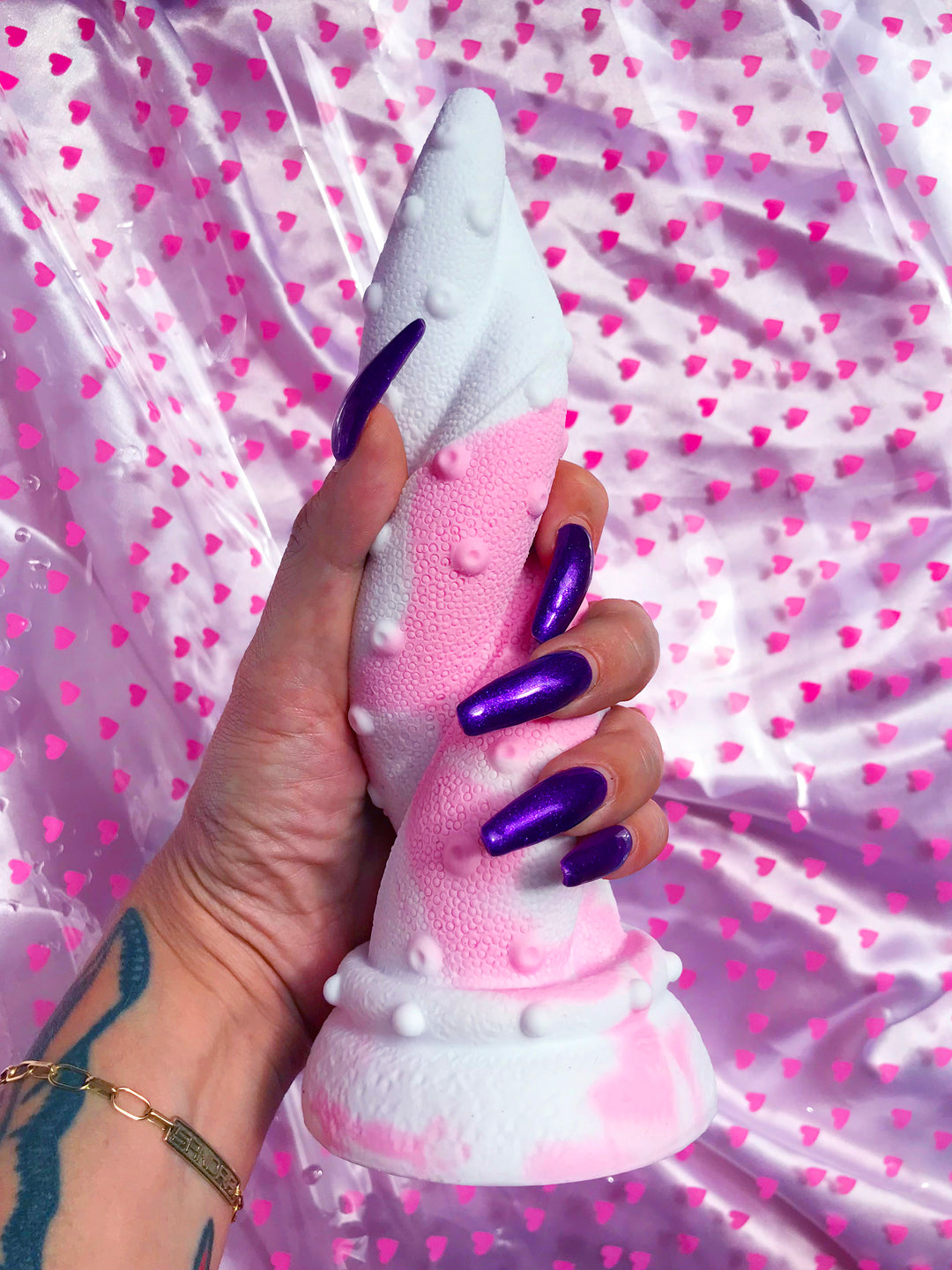 Pink & White Cotton Candy Tentacle Dildo Pink & Blue | Beauglyful BEAUGLYFUL Pink & White Cotton Candy Tentacle Dildo Pink & Blue | Beauglyful BEAUGLYFUL