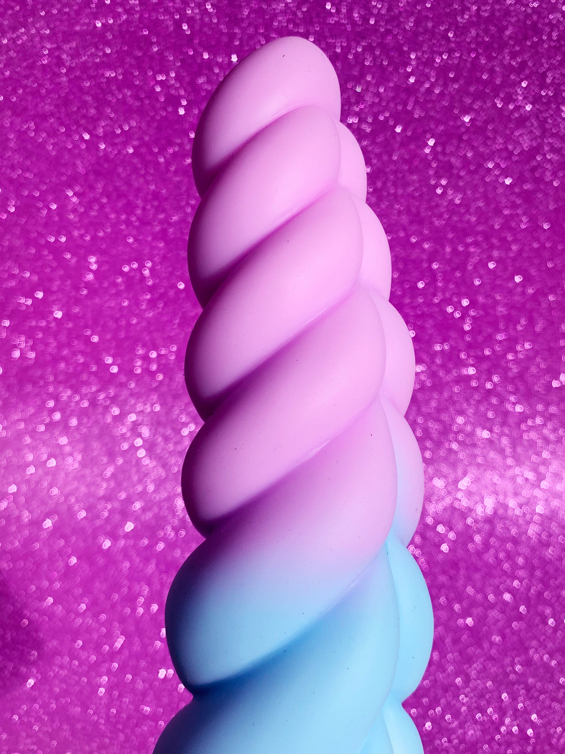 Pretty unicorn fantasy dildo with suction cup