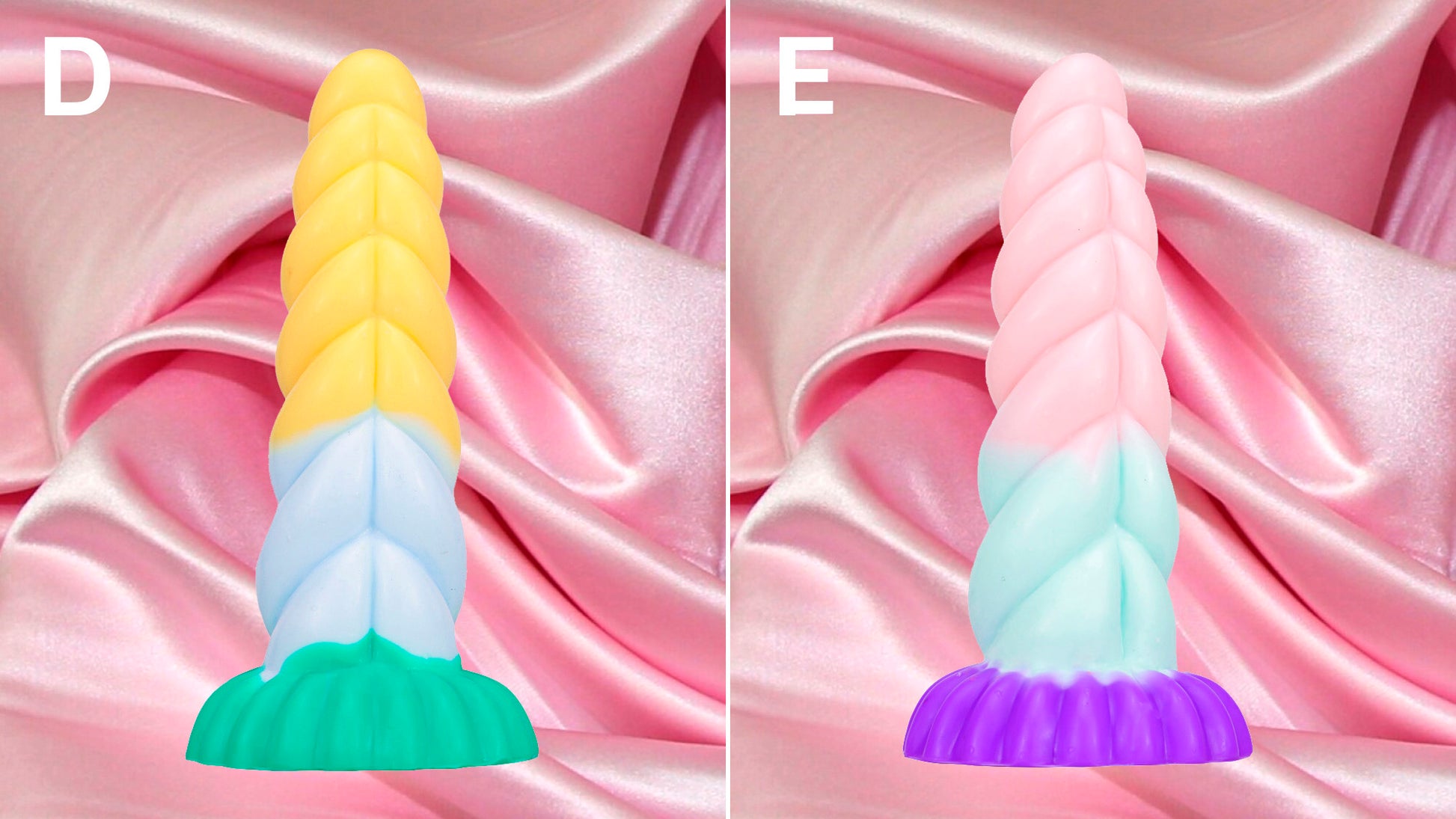 Pretty unicorn fantasy dildo with suction cup