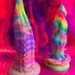 🌈 Rainbow Monster Dildo With Suction Cup 🌈