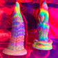 🌈 Rainbow Monster Dildo With Suction Cup 🌈