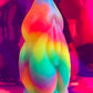 🌈 Rainbow Monster Dildo With Suction Cup 🌈