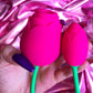 Rose clitoris sucker with vibrating bullet